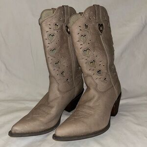 Women's Durango Crush Heart Tan Cowboy Boots | Size 9
